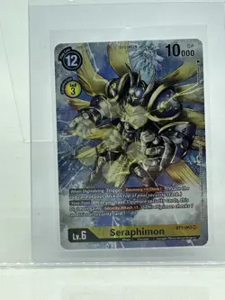 Seraphimon (Alternate Art) BT1-063 SR Digimon Card Game Dimensional Phase - Image 1