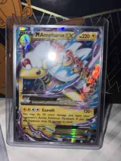 Mega Ampharos EX Pokemon card XY-Ancient Origins set - Image 1