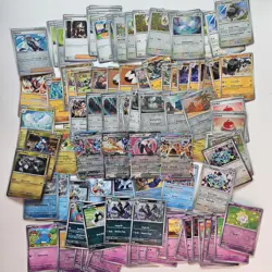 Pokemon TCG 150 Card Lot ex, Reverse Holo, Rares Clean & Sleeved! Surging Sparks - Image 1
