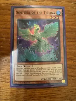 Yugioh! Sentinel Of The Tistina Dune-En086 Super Rare 1st Ed Near Mint!! - Image 1