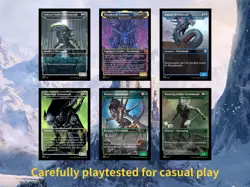 Alien Commander EDH Deck • 100 Custom MTG-Style Cards • High Quality (No box). - Image 5