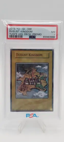 2015 Yugioh Duelist Kingdom Promo Card Ultra Rare PSA 7 NM Legendary Deck - Image 1