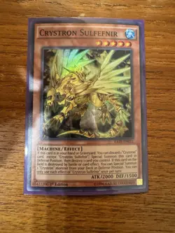 Crystron Sulfefnir RATE-EN021 1st Super Rare LP Yugioh Card - Image 1