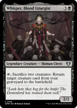 Foil - Whisper, Blood Liturgist - 198 / NM / English MTG - Image 1