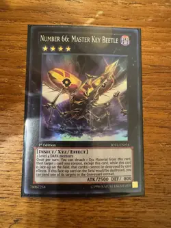 Yugioh!Number 66: Master Key Beetle - JOTL-EN054 Super Rare 1st Edition LP - Image 1
