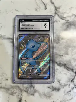 Pokemon 2024 SV Paldean Fates Mew EX CGC 9 Mint 232/091 - Image 1