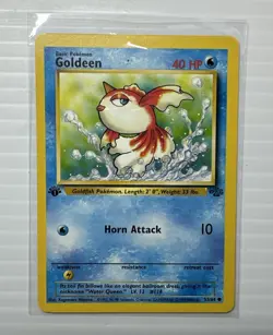 NM - 1st edition Jungle Goldeen 53/64 WOTC Vintage Pokemon TCG - Image 1