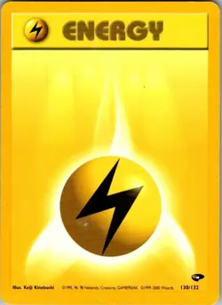 1999-2000 Pokemon Lightning Energy 130/132 Base Set Regular - Image 1