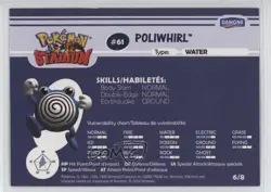 Poliwhirl Danone Pokemon Stadium Tips Shiny #6 2000 f7d - Image 2