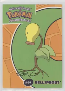 Bellsprout Danone Pokemon Stadium Tips #34 2000 d8k - Image 1