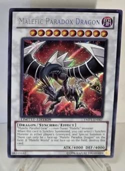 Malefic Paradox Dragon YMP1-EN007 Secret Rare Limited Edition Yugioh TCG NM/M - Image 1