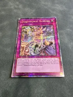 Yugioh! Dimensional Barrier - RA01-EN072 - Quarter Century Secret Rare 1st Ed NM - Image 2