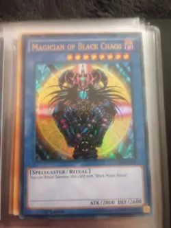 1st Edition Magician of Black Chaos YGLD-ENC01 YuGiOh Ultra Rare King of Games: - Image 1