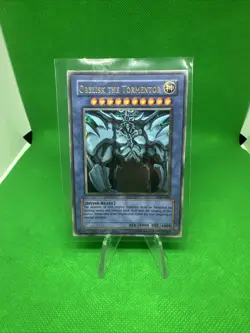 Yugioh 2003 Gameboy Advance Secret Rare Obelisk the Tormentor GBI-002 LP/ NM - Image 2