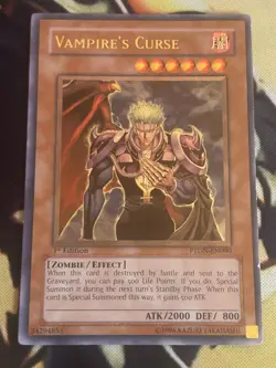 Yugioh: Vampire's Curse - PTDN-EN090 - Ultimate Rare - 1st Edition - MP - Image 1