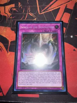 Yugioh Songs Of The Dominators Secret Rare ALIN - Image 1