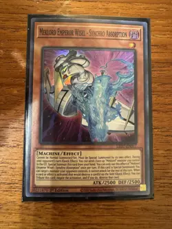 Yugioh! Meklord Emperor Wisel - Syncho LED7-EN017 Super Rare 1st Ed LP - Image 1
