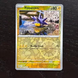 Pincurchin 072/193 Pokemon Paldea Evolved SV02 Reverse Holo Common Card NM - Image 1