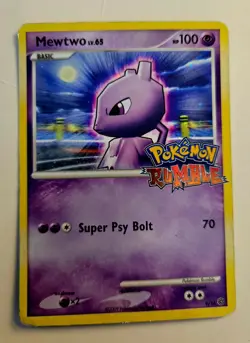 MP Mewtwo 9/16 Holo Promo Cosmos Foil Nintendo Pokemon Card Rumble 2009 - Image 1