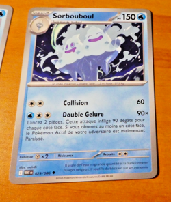 POKEMON FLAMME BLANCHE CARD CARTE SORBOUBOUL 029/086 WHT EV10.5 FR MINT 2025 - Image 1