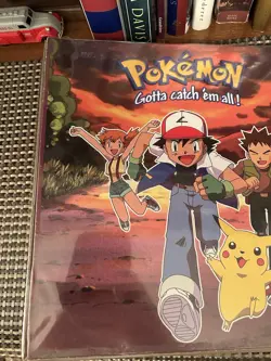 Vintage 1999 Plymouth 3 Ring Card Binder Nintendo Pokemon Pikachu Ash See Pics 41365040775 - Image 2