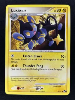 Luxio 8/17 - Pokemon League POP Series 8 Non-Holo Uncommon Card - LP - Image 1