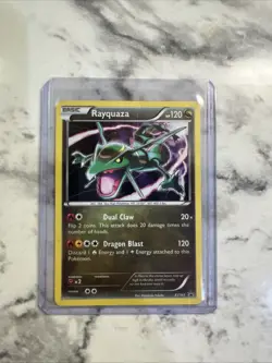 Pokemon TCG Rayquaza Black Star Holo Promo Card XY141 Light Play Condition - Image 1