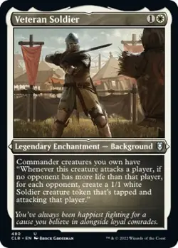 Foil - Veteran Soldier (Foil Etched) - 480 / NM / English MTG - Image 1