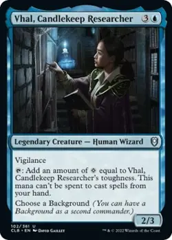 Foil - Vhal, Candlekeep Researcher - 102 / NM / English MTG - Image 1