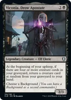 Foil - Viconia, Drow Apostate - 156 / NM / English MTG - Image 1