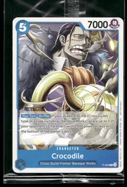 One Piece TCG Crocrodile P-082 Promotion Card SEALED - Image 1