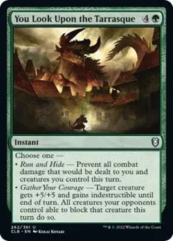 Foil - You Look Upon the Tarrasque - 262 / NM / English MTG - Image 1