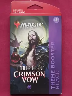 Magic The Gathering INNISTRAD CRIMSON VOW BLACK THEME BOOSTER PACK MTG - Image 1