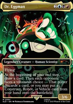 IN HAND - Dr Eggman ✨FOIL✨ Secret Lair x Sonic - NM Magic MTG - Image 1
