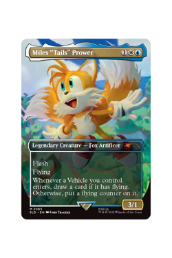 IN HAND - Miles "Tails" Prower RAINBOW FOIL Secret Lair x Sonic - Magic MTG - Image 1