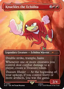 IN HAND Knuckles the Echidna - foil - Secret Lair x Sonic - NM Magic MTG - Image 1