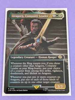 MTG: The Lord of the Rings: Aragorn, Company Leader Foil #0410 Rare - NM - Image 1