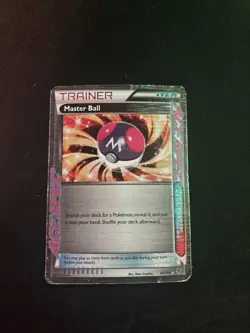Pokemon Master Ball 94/101 Plasma Blast Holo Black White Ace Spec Card - Image 1
