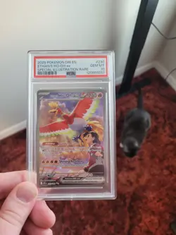2025 POKEMON DRI EN-DESTINED RIVALS SIR #230 ETHAN'S HO-OH EX PSA 10 - Image 1