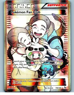 Pokemon Fan Club (106 Full Art) Holofoil 106/106 Ultra Rare XY - Flashfire Near - Image 1