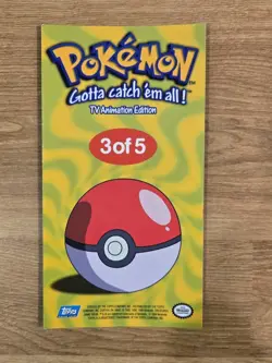 1999 Topps Pokemon TV Tin Topper Jumbo #3 of 5 #01 Bulbasaur Series 1 TCG Foil - Image 2