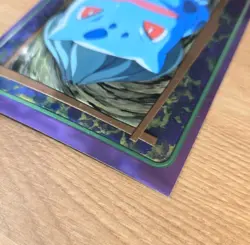 1999 Topps Pokemon TV Tin Topper Jumbo #3 of 5 #01 Bulbasaur Series 1 TCG Foil - Image 5