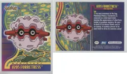 Forretress Topps Pokemon TV Animation Edition Johto League Champions #205 8d4 - Image 3