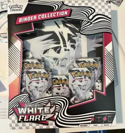 Pokemon TCG Scarlet & Violet White Flare Binder Collection BRAND NEW SEALED - Image 1