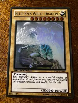 Blue-Eyes White Dragon GLD5-EN001 Ghost Rare Limited Edition Near Mint - Yugioh - Image 1