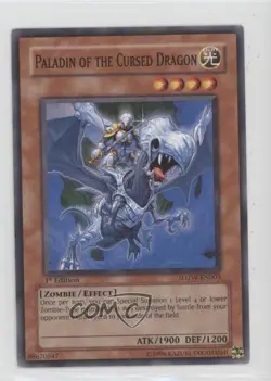 Paladin of the Cursed Dragon 1st Ed. YuGiOh Zombie World Structure Deck 2008 h8k - Image 1