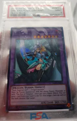 Yugioh PSA 9 MINT Dark Magician Girl the Dragon Knight (Blue) DLCS-EN006 1st Ed. - Image 4