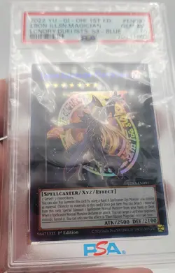 2022 Yugioh LDS3-EN091 Ebon Illusion Magician UR 1st PSA 10 Gem MinT Blue Name - Image 4