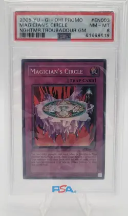 YuGiOh MAGICIANS CIRCLE #NTR-EN003 SUPER RARE PSA 8 NM-MT PROMO - 2005 - Image 1