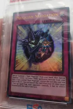 Yugioh 2017 Magician Navigation LEDD-ENA29 1st Edition PSA 9 - Image 3